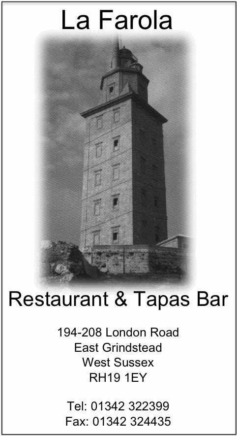 La Farola Restaurant & Tapas Bar — 196-208 London Road, East Grinstead